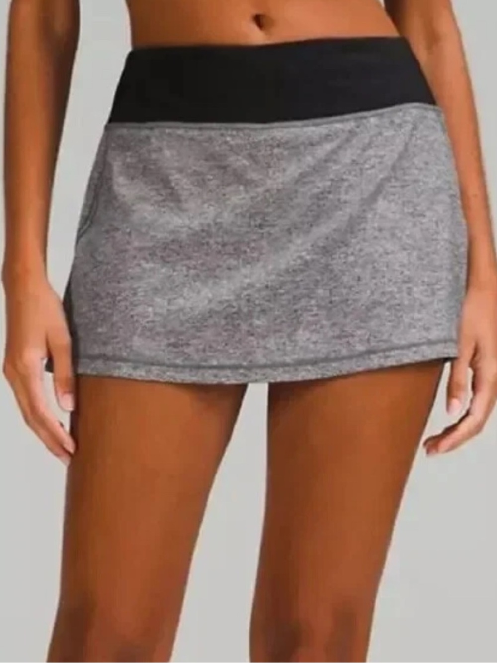 lululemon athletica Gray and Black Athletic Skort